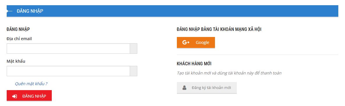 Đặt hàng trực tuyến
